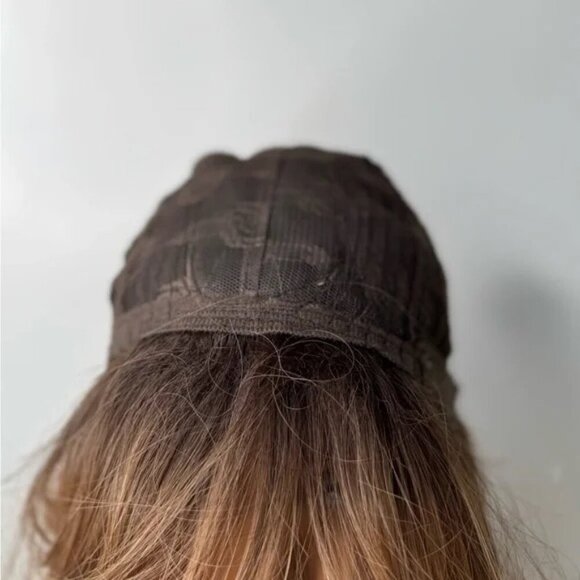 Balayage Medium Blonde Layered Short Wig - Side Bangs - Picture 9 of 14